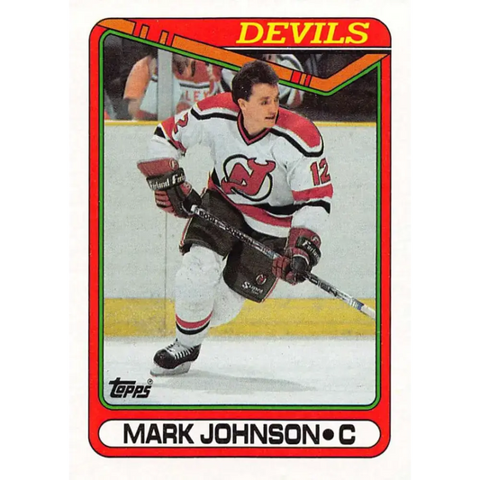 1990-91 Topps #178 Mark Johnson NM-MT New Jersey Devils Hockey Card
