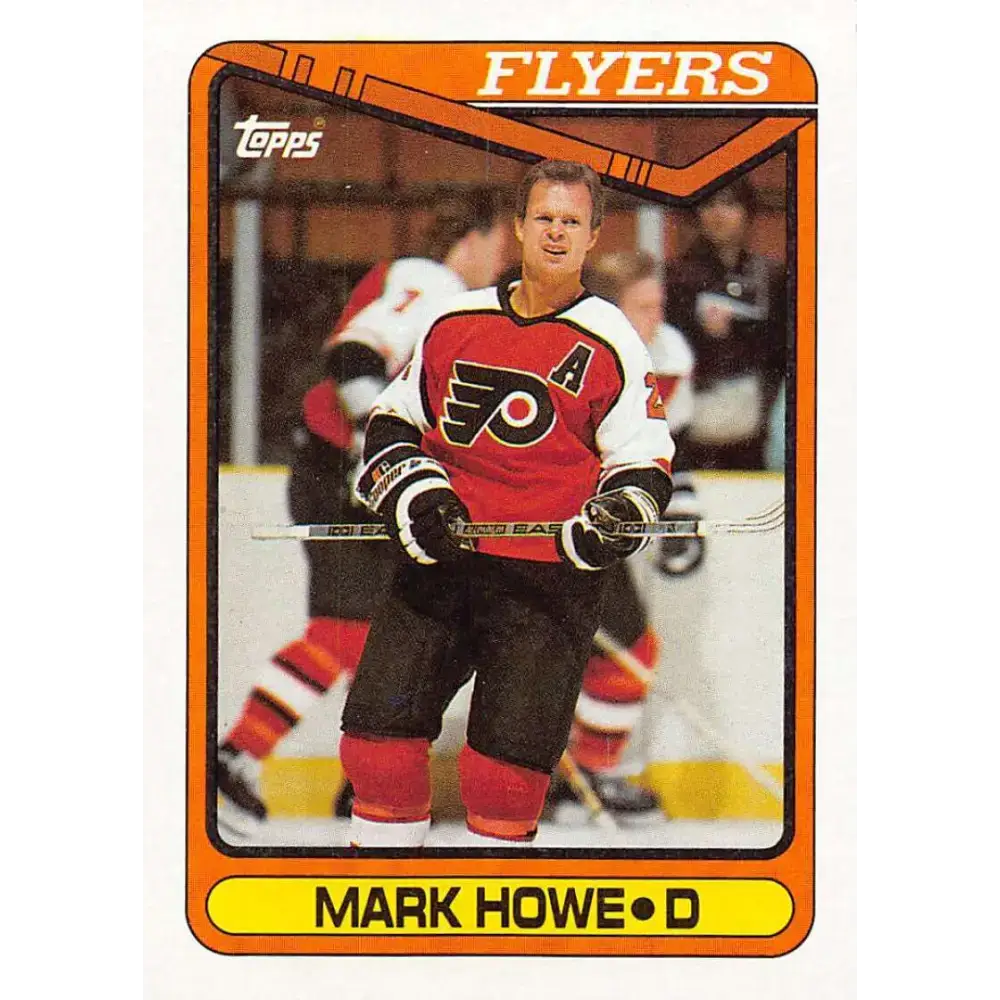 1990-91 Topps #185 Mark Howe NM-MT Philadelphia Flyers Hockey Card - Hockey Card Single