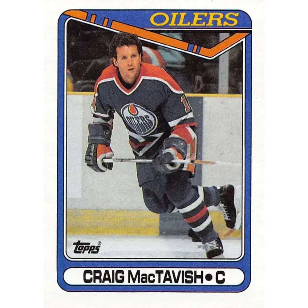 1990-91 Topps #189 Craig MacTavish NM-MT Edmonton Oilers Hockey Card