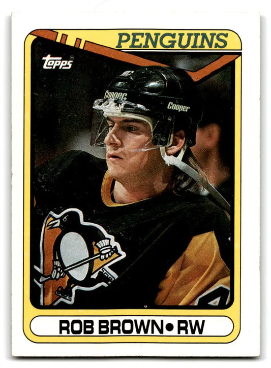 1990-91 Topps #19 Rob Brown - Hockey Card Single