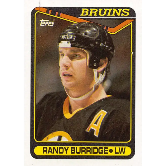 1990-91 Topps #190 Randy Burridge NM-MT Boston Bruins Hockey Card