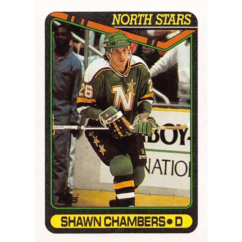 1990-91 Topps #192 Shawn Chambers NM-MT Minnesota North Stars Hockey Card - Hockey Card Single