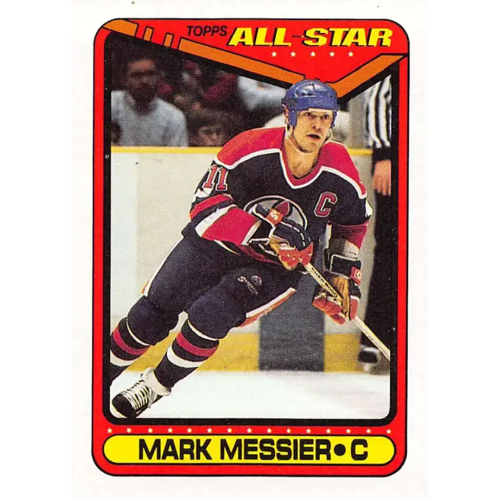 1990-91 Topps #193 Mark Messier NM-MT Edmonton Oilers Hockey Card - Hockey Card Single