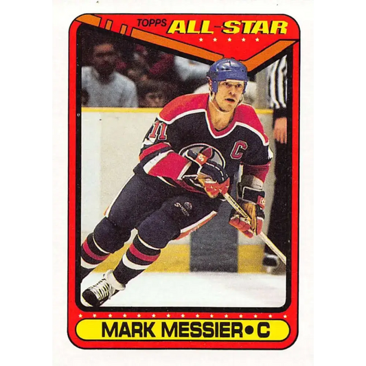 1990-91 Topps #193 Mark Messier NM-MT Edmonton Oilers Hockey Card