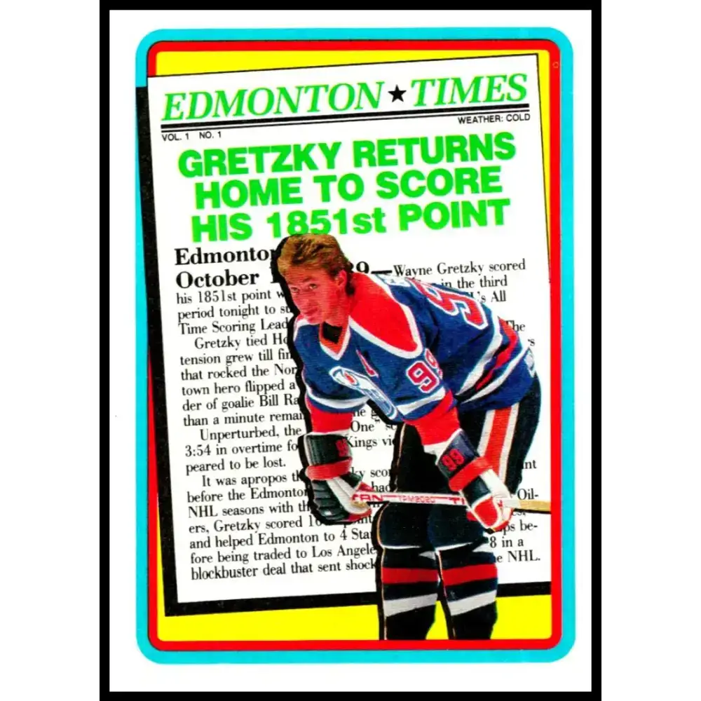 1990-91 Topps #2 Wayne Gretzky NM-MT Los Angeles Kings Hockey Card - Hockey Card Single