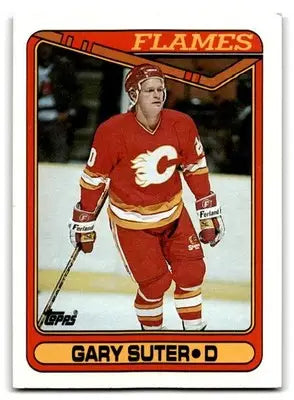 1990-91 Topps #205 Gary Suter - Hockey Card Single