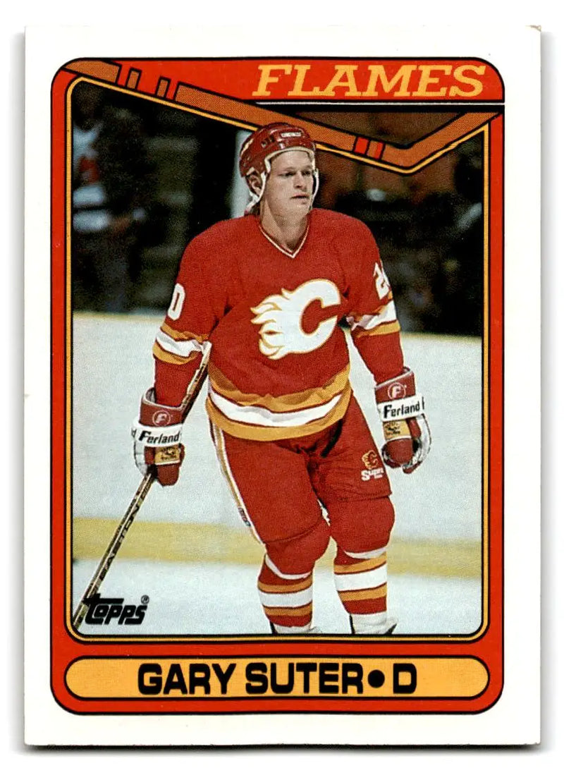 1990-91 Topps #205 Gary Suter - Hockey Card Single