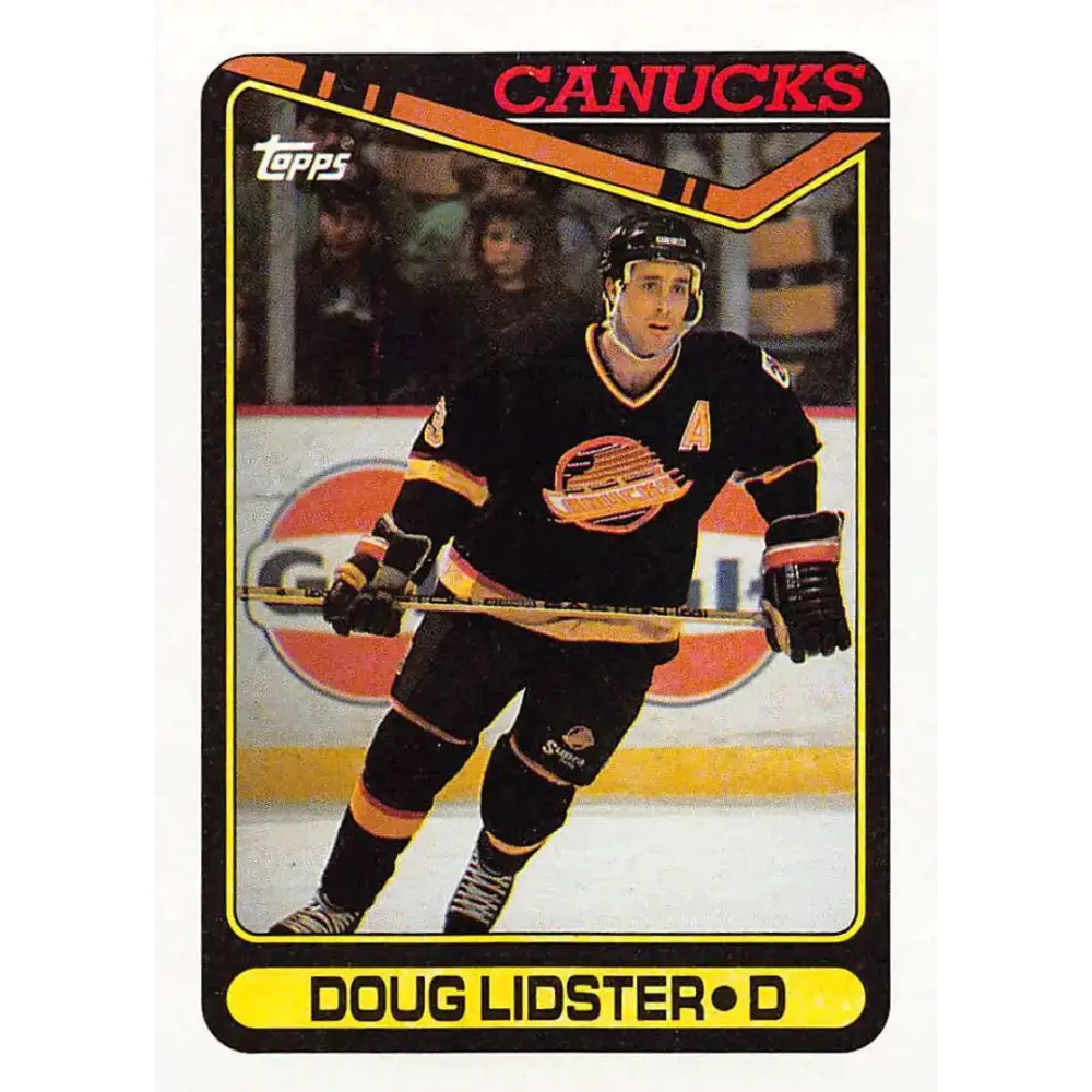 1990-91 Topps #207 Doug Lidster NM-MT Vancouver Canucks Hockey Card - Hockey Card Single
