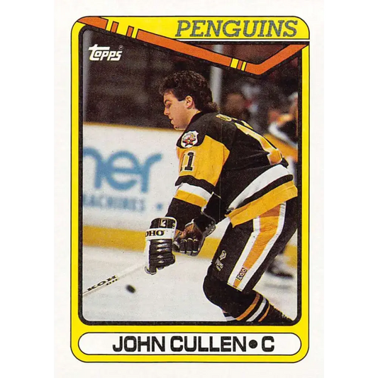 1990-91 Topps #208 John Cullen NM-MT Pittsburgh Penguins Hockey Card