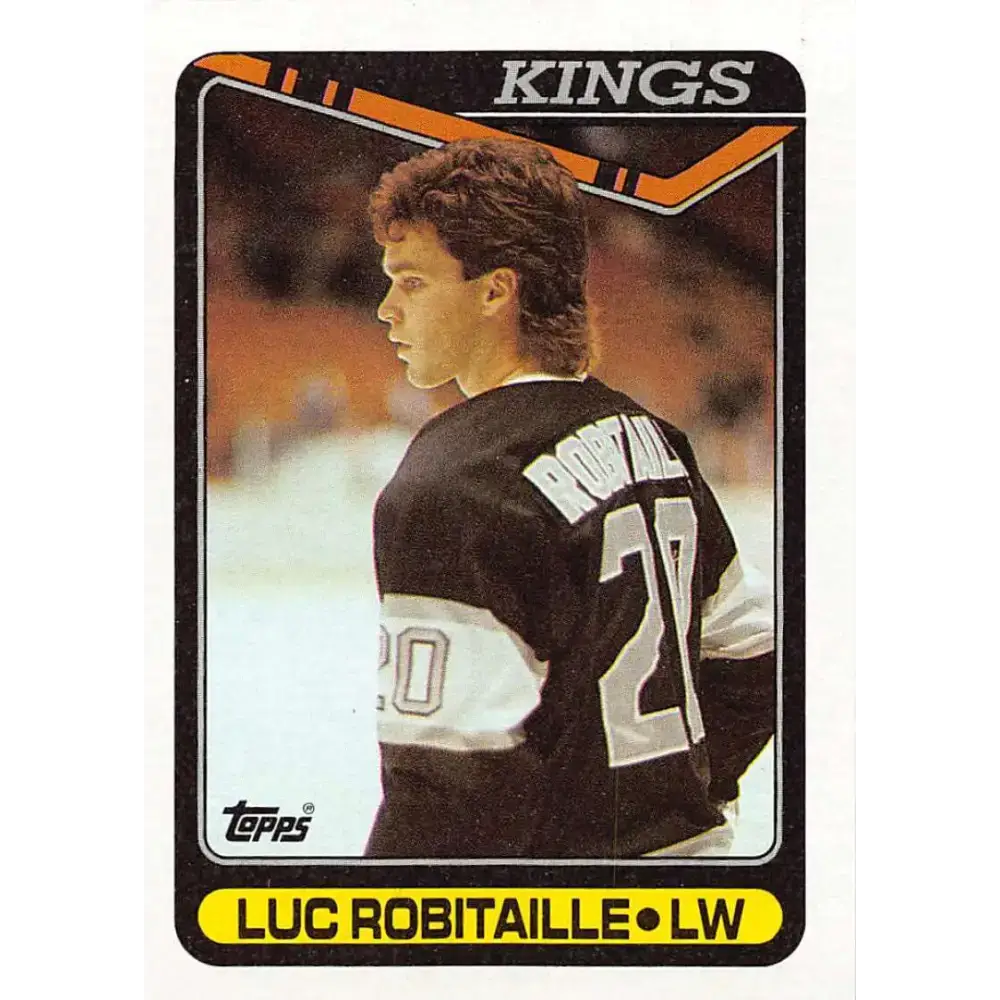 1990-91 Topps #209 Luc Robitaille NM-MT Los Angeles Kings Hockey Card - Hockey Card Single