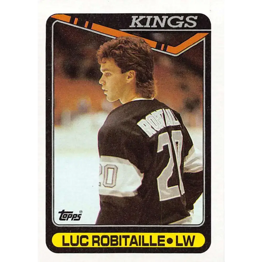 1990-91 Topps #209 Luc Robitaille NM-MT Los Angeles Kings Hockey Card