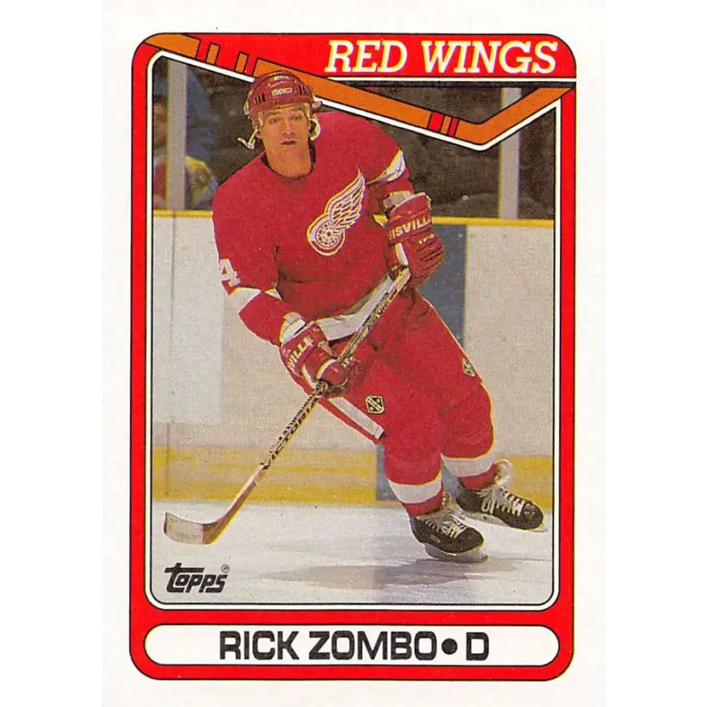 1990-91 Topps #21 Rick Zombo NM-MT Hockey Card - Hockey Card Single