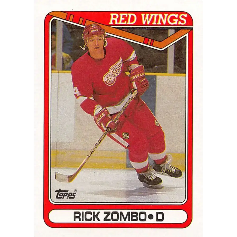 1990-91 Topps #21 Rick Zombo NM-MT Hockey Card - Hockey Card Single