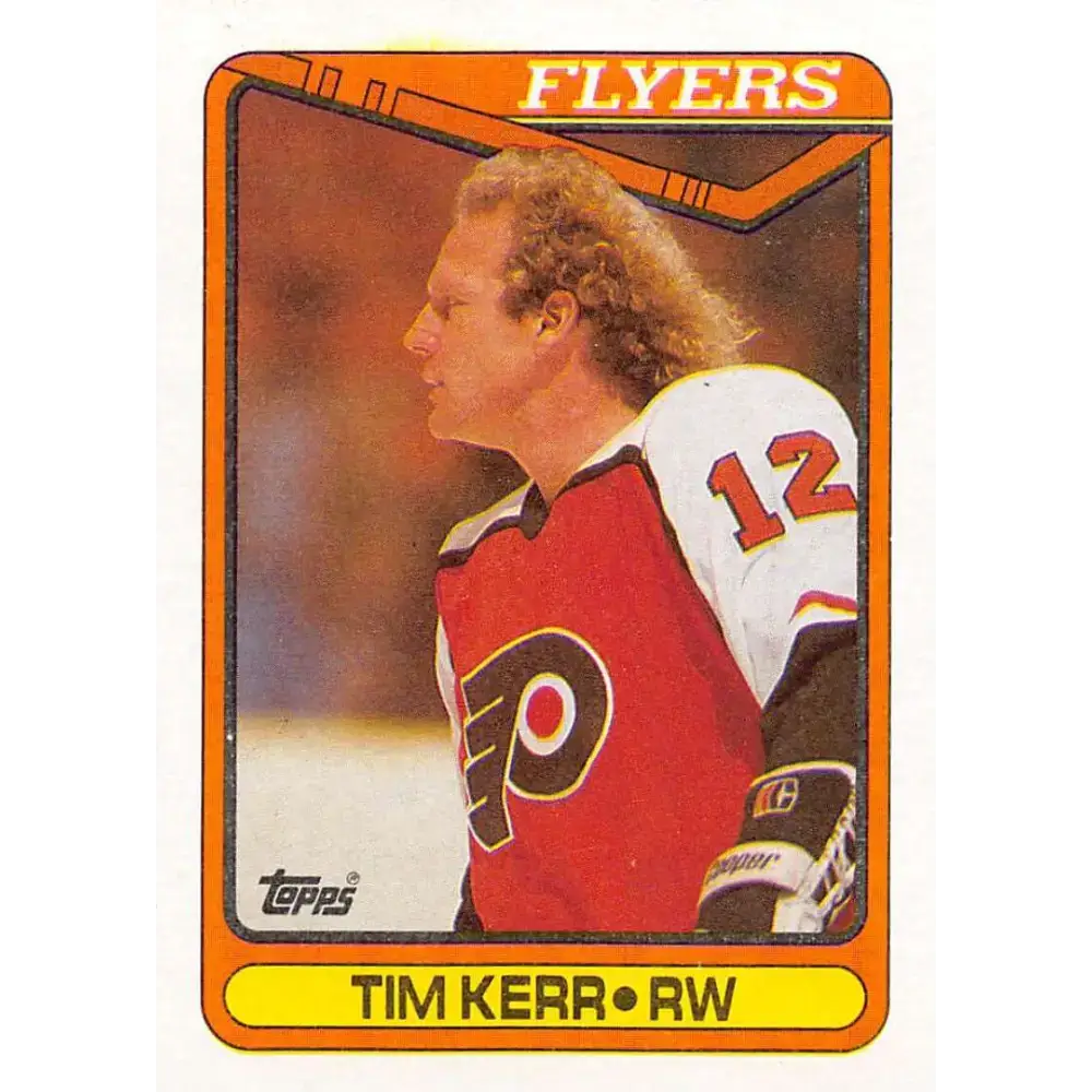 1990-91 Topps #210 Tim Kerr NM-MT Philadelphia Flyers Hockey Card - Hockey Card Single