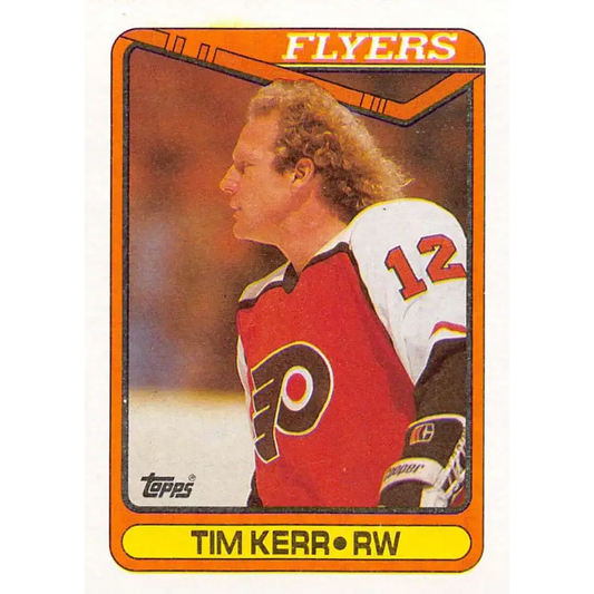 1990-91 Topps #210 Tim Kerr NM-MT Philadelphia Flyers Hockey Card - Hockey Card Single