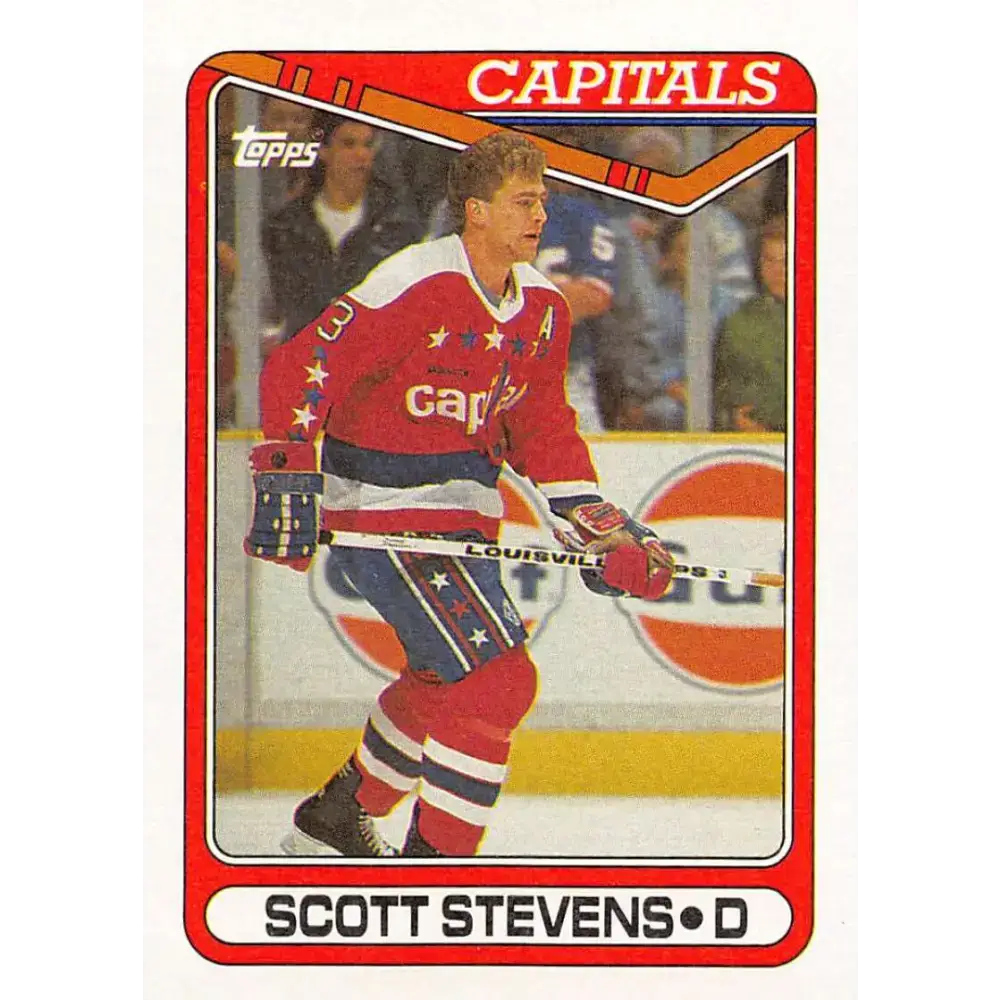 1990-91 Topps #211 Scott Stevens NM-MT Hockey Card - Hockey Card Single