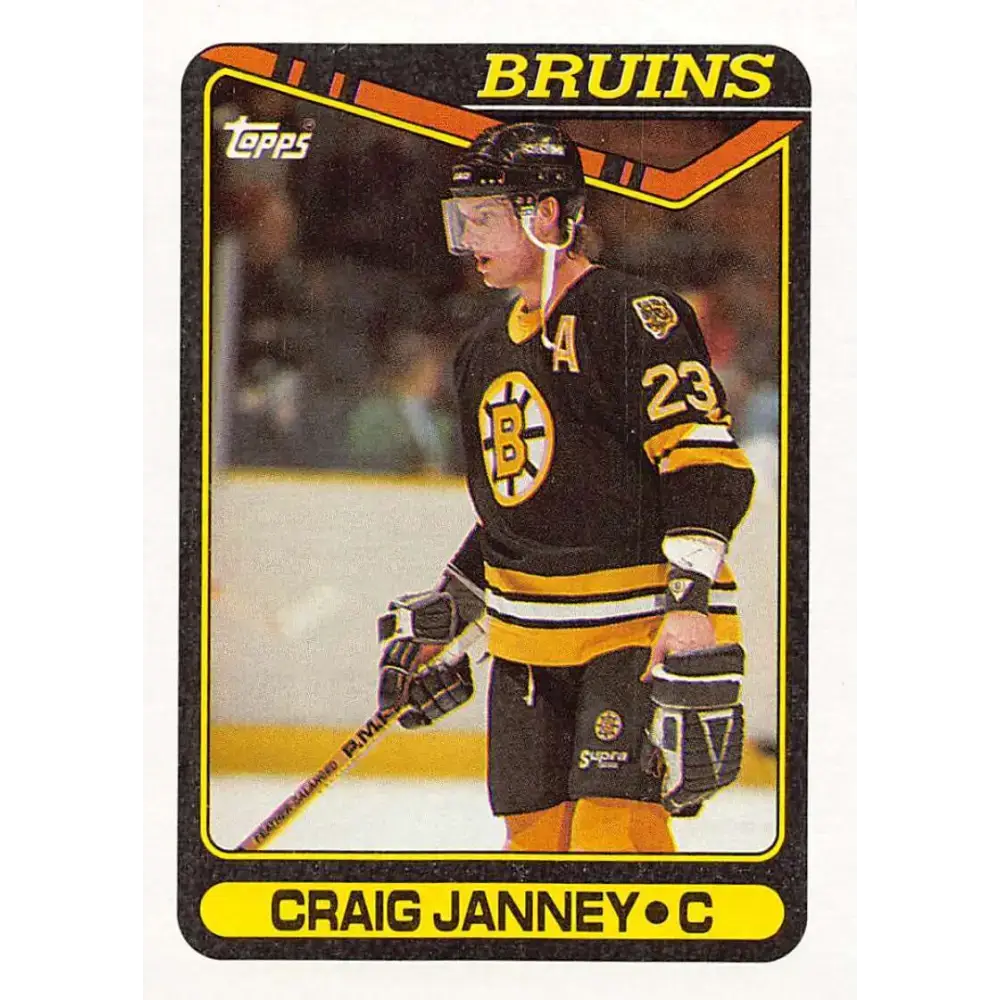 1990-91 Topps #212 Craig Janney NM-MT Hockey Card - Hockey Card Single