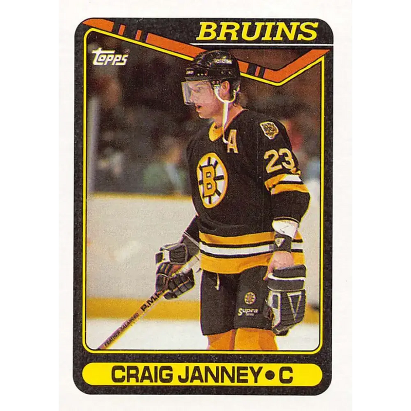 1990-91 Topps #212 Craig Janney NM-MT Hockey Card - Hockey Card Single