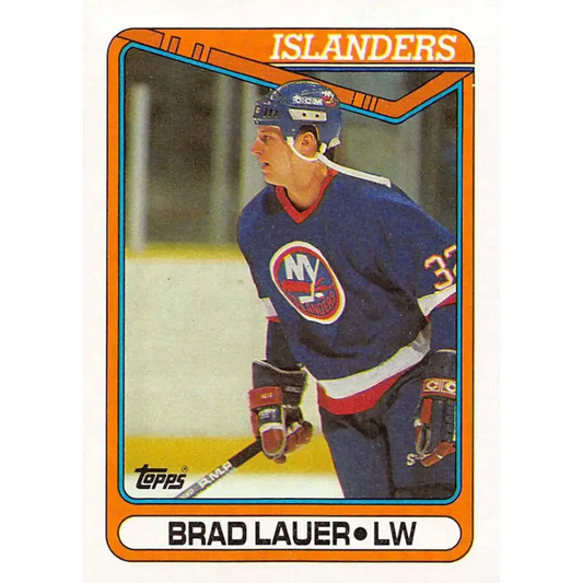 1990-91 Topps #217 Brad Lauer NM-MT New York Islanders Hockey Card