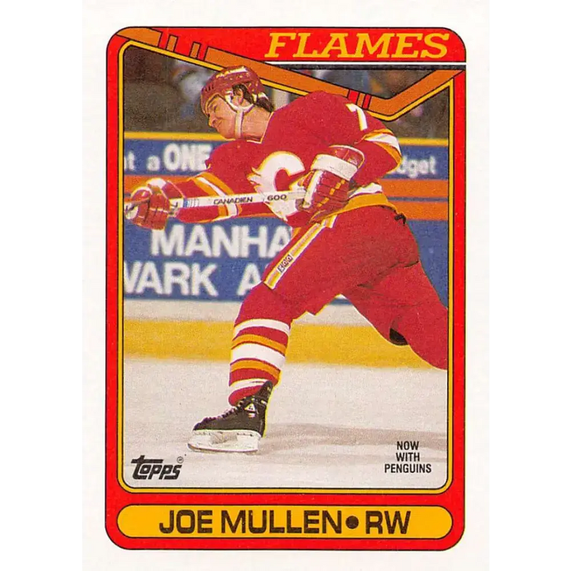 1990-91 Topps #218 Joe Mullen NM-MT Hockey Card - Hockey Card Single