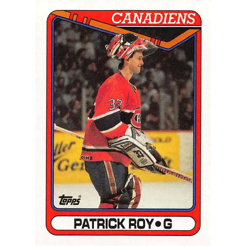 1990-91 Topps #219 Patrick Roy NM-MT Montreal Canadiens Hockey Card - Hockey Card Single