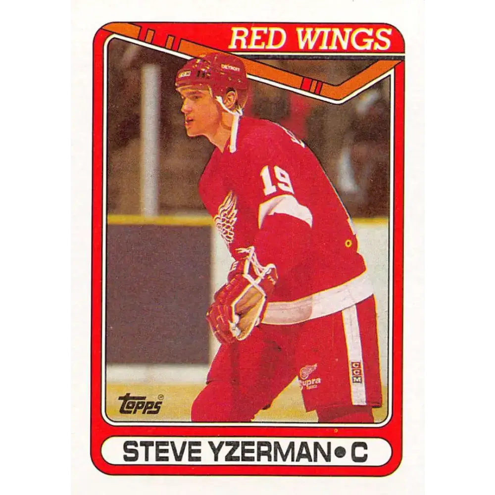 1990-91 Topps #222 Steve Yzerman NM-MT Detroit Red Wings Hockey Card