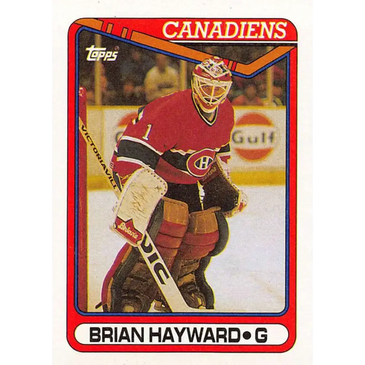 1990-91 Topps #23 Brian Hayward NM-MT Hockey Card - Hockey Card Single
