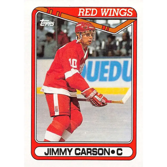 1990-91 Topps #231 Jimmy Carson NM-MT Detroit Red Wings Hockey Card
