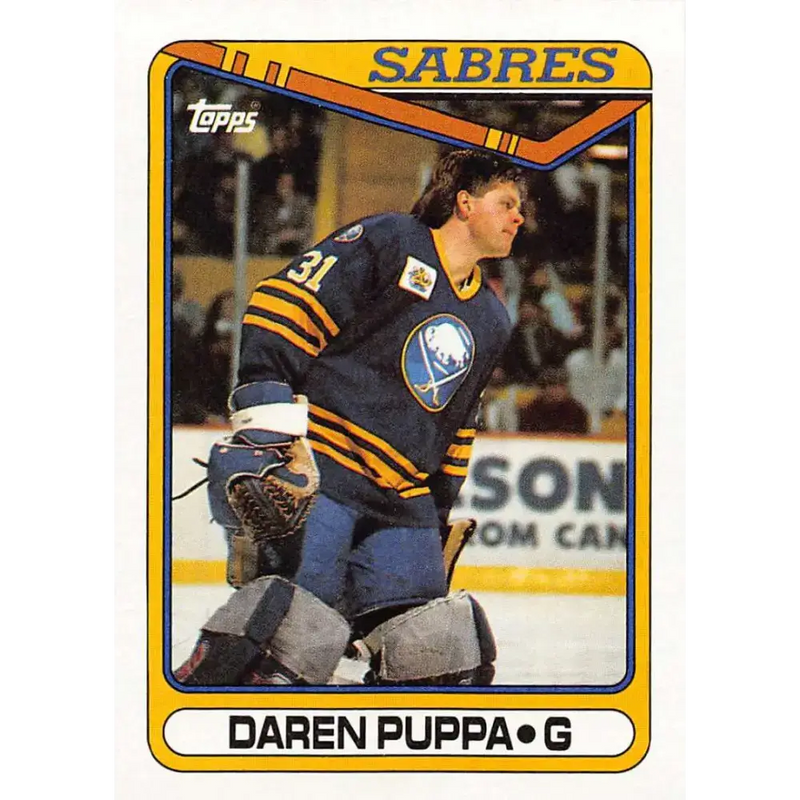 1990-91 Topps #238 Daren Puppa NM-MT Buffalo Sabres Hockey Card - Hockey Card Single