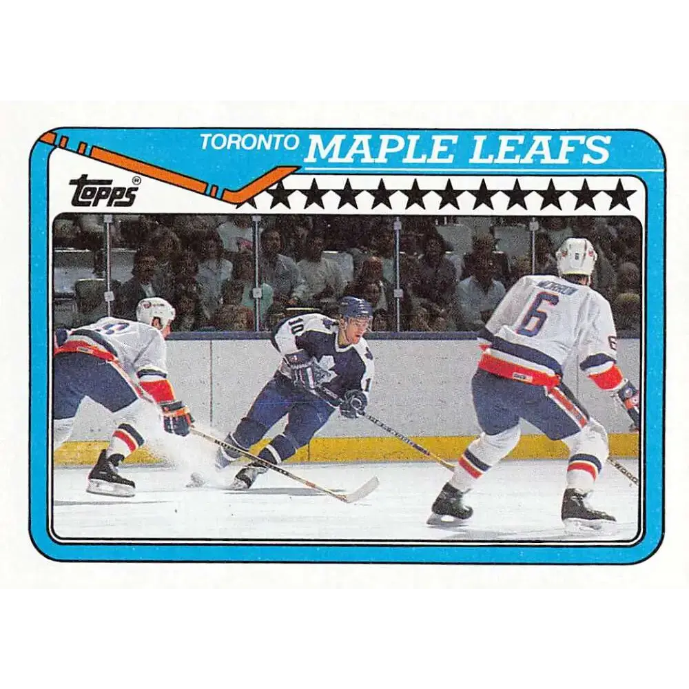 1990-91 Topps #241 Maple Leafs Team NM-MT Toronto Maple Leafs Hockey Card - Hockey Card Single