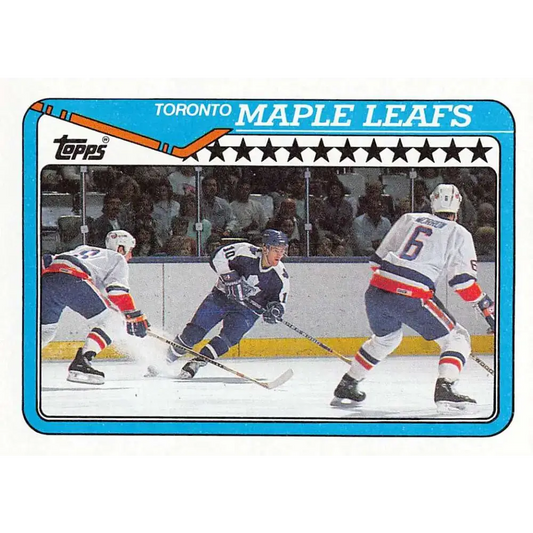 1990-91 Topps #241 Maple Leafs Team NM-MT Toronto Maple Leafs Hockey Card - Hockey Card Single
