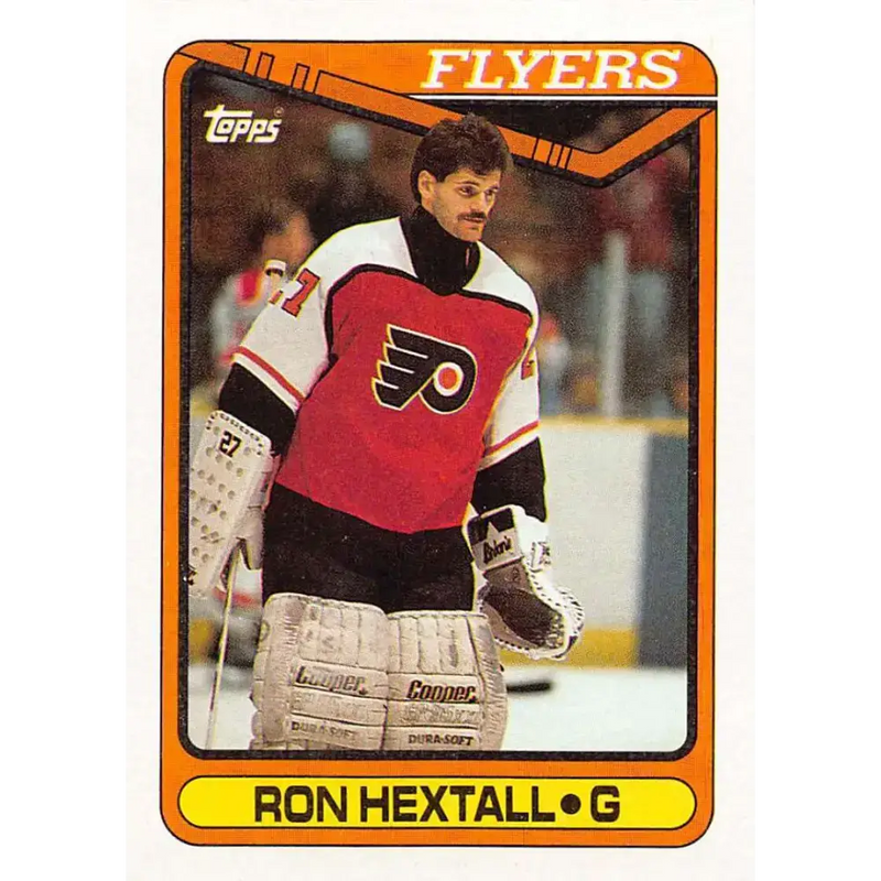 1990-91 Topps #243 Ron Hextall NM-MT Philadelphia Flyers Hockey Card - Hockey Card Single