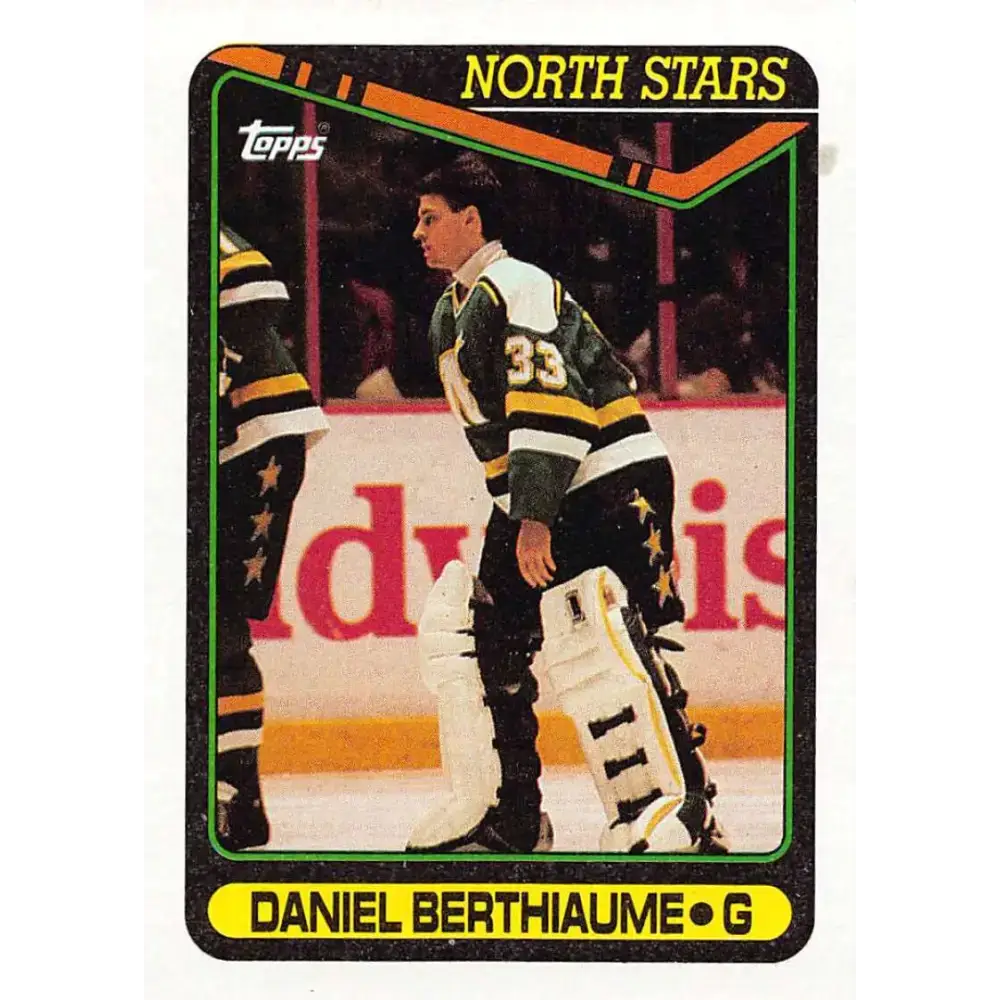 1990-91 Topps #247 Daniel Berthiaume NM-MT Hockey Card - Hockey Card Single