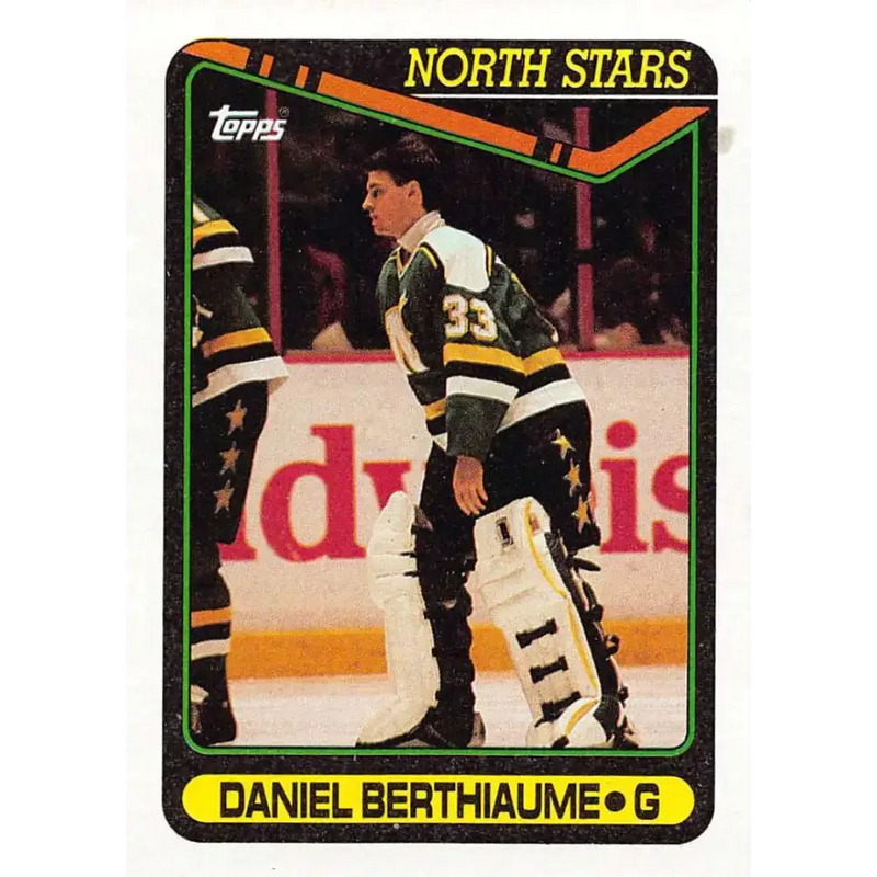 1990-91 Topps #247 Daniel Berthiaume NM-MT Hockey Card - Hockey Card Single