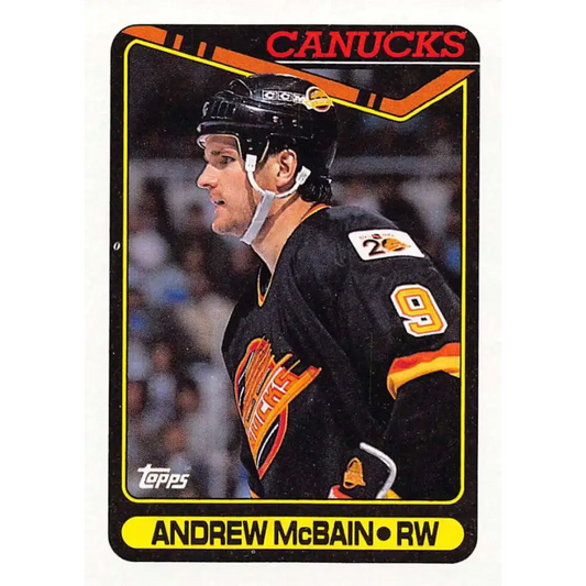 1990-91 Topps #248 Andrew McBain NM-MT Vancouver Canucks Hockey Card