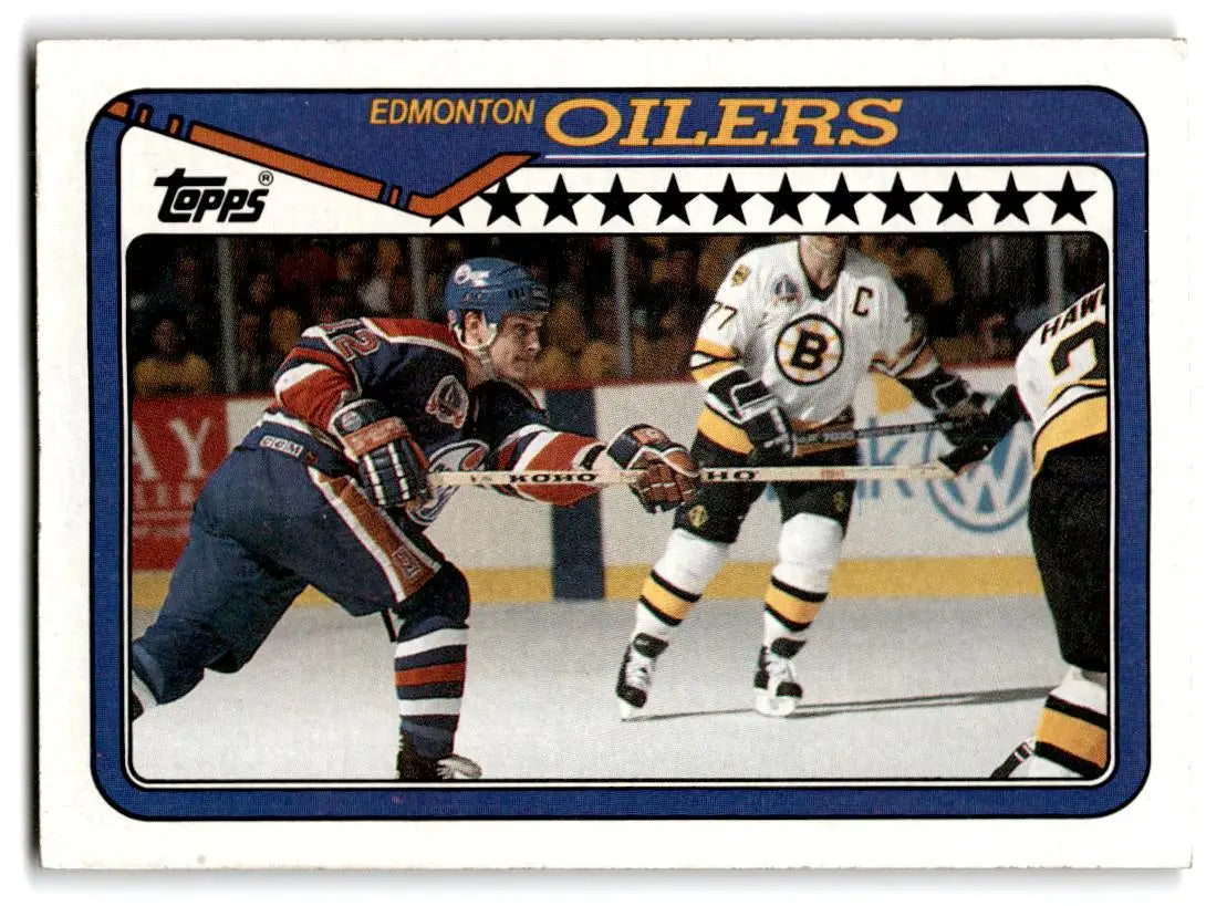 1990-91 Topps #251 Edmonton Oilers - Hockey Card Single
