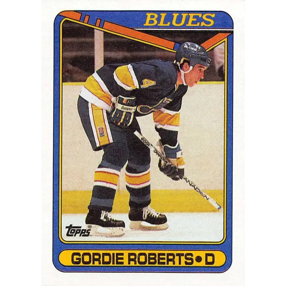 1990-91 Topps #256 Gordie Roberts NM-MT Hockey Card - Hockey Card Single