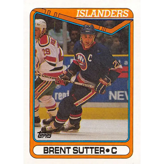1990-91 Topps #258 Brent Sutter NM-MT New York Islanders Hockey Card