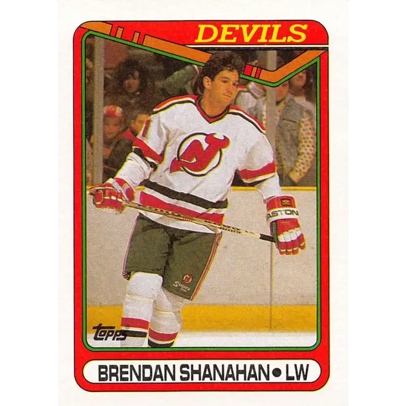 1990-91 Topps #259 Brendan Shanahan NM-MT New Jersey Devils Hockey Card - Hockey Card Single
