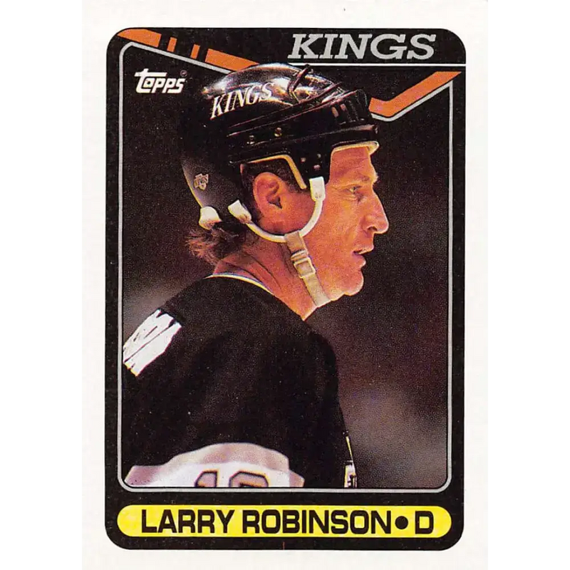 1990-91 Topps #261 Larry Robinson NM-MT Los Angeles Kings Hockey Card - Hockey Card Single