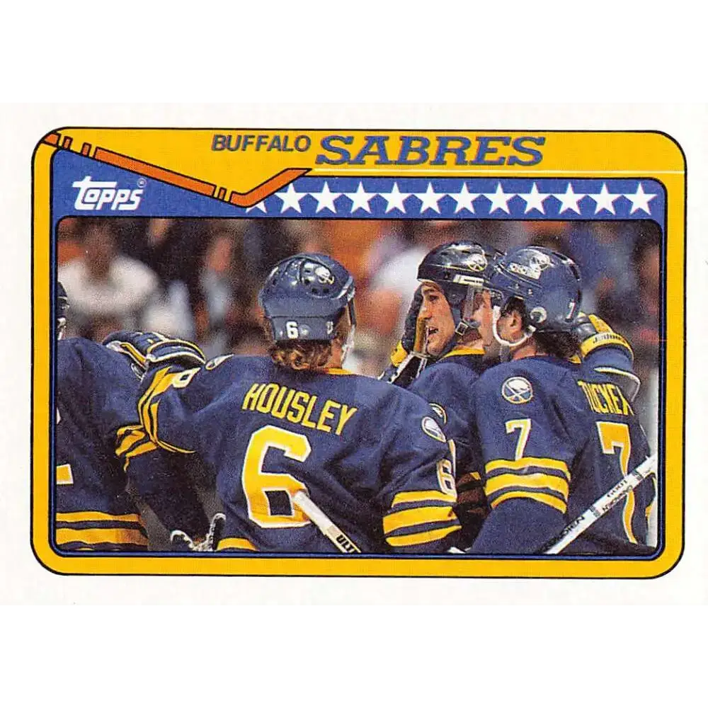 1990-91 Topps #262 Sabres Team NM-MT Buffalo Sabres Hockey Card - Hockey Card Single