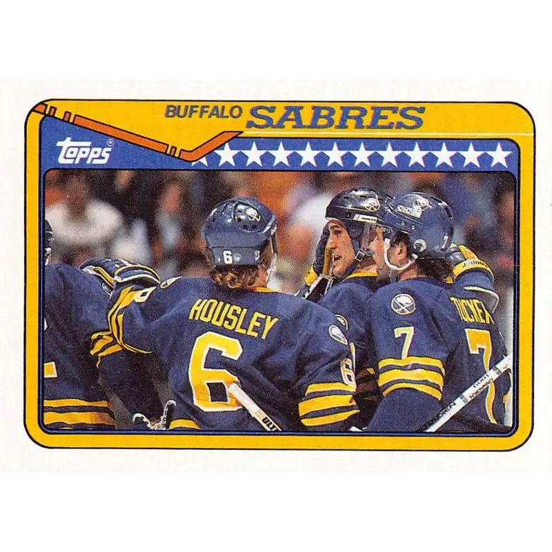 1990-91 Topps #262 Sabres Team NM-MT Buffalo Sabres Hockey Card - Hockey Card Single