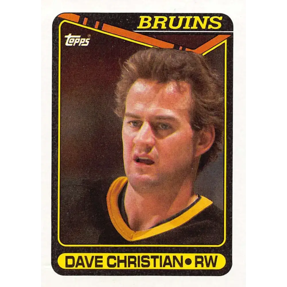 1990-91 Topps #263 Dave Christian NM-MT Hockey Card - Hockey Card Single