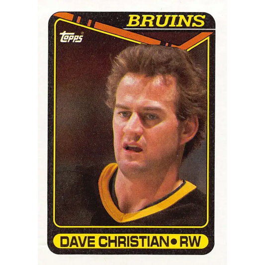 1990-91 Topps #263 Dave Christian NM-MT Hockey Card - Hockey Card Single