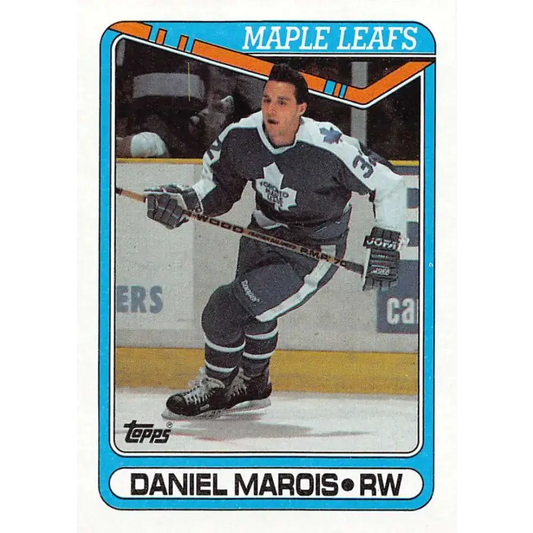 1990-91 Topps #267 Daniel Marois NM-MT Toronto Maple Leafs Hockey Card - Hockey Card Single