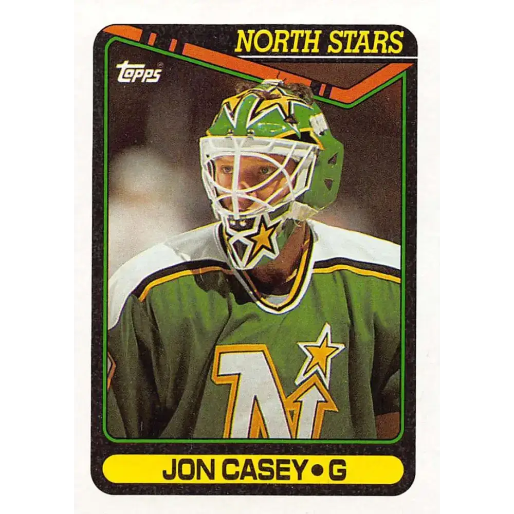 1990-91 Topps #269 Jon Casey NM-MT Hockey Card - Hockey Card Single