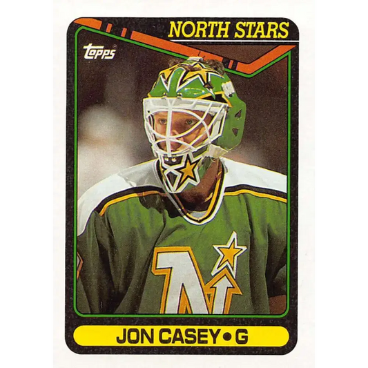 1990-91 Topps #269 Jon Casey NM-MT Hockey Card - Hockey Card Single