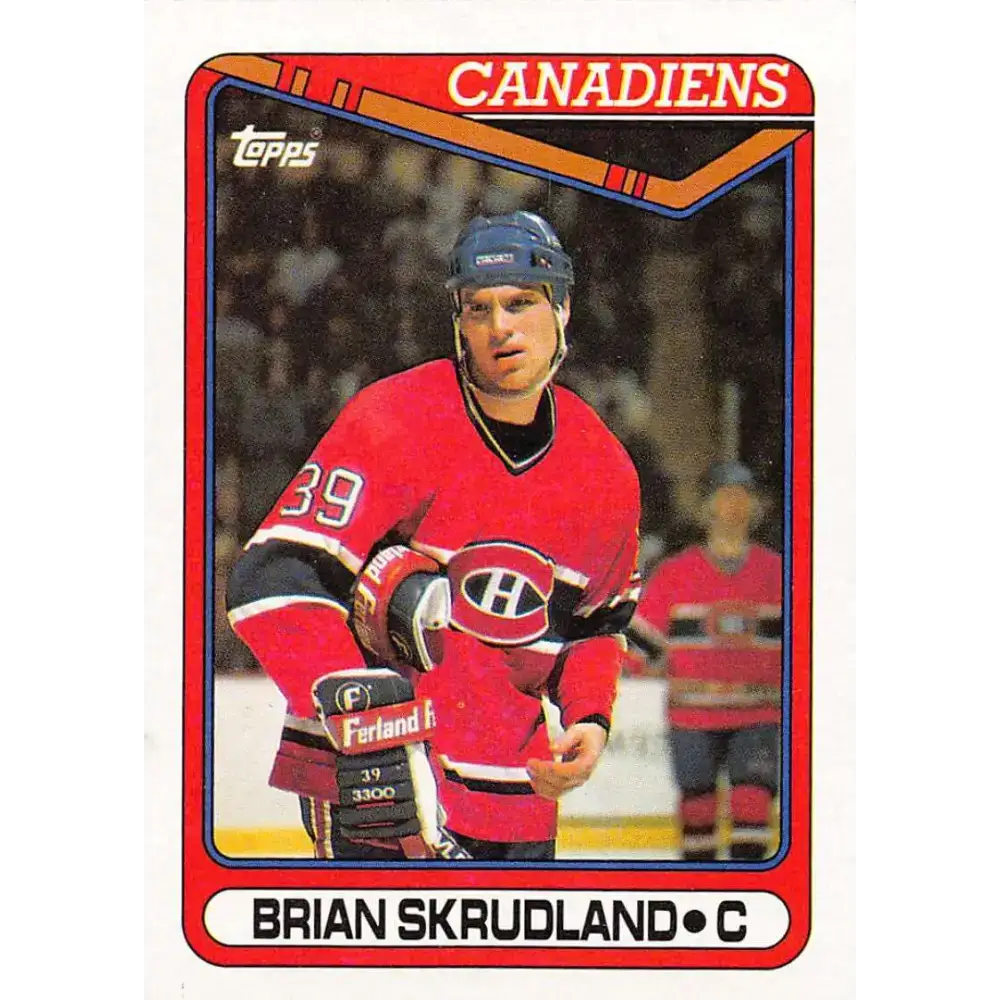 1990-91 Topps #270 Brian Skrudland NM-MT Montreal Canadiens Hockey Card - Hockey Card Single