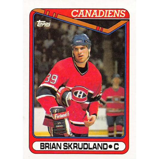 1990-91 Topps #270 Brian Skrudland NM-MT Montreal Canadiens Hockey Card - Hockey Card Single