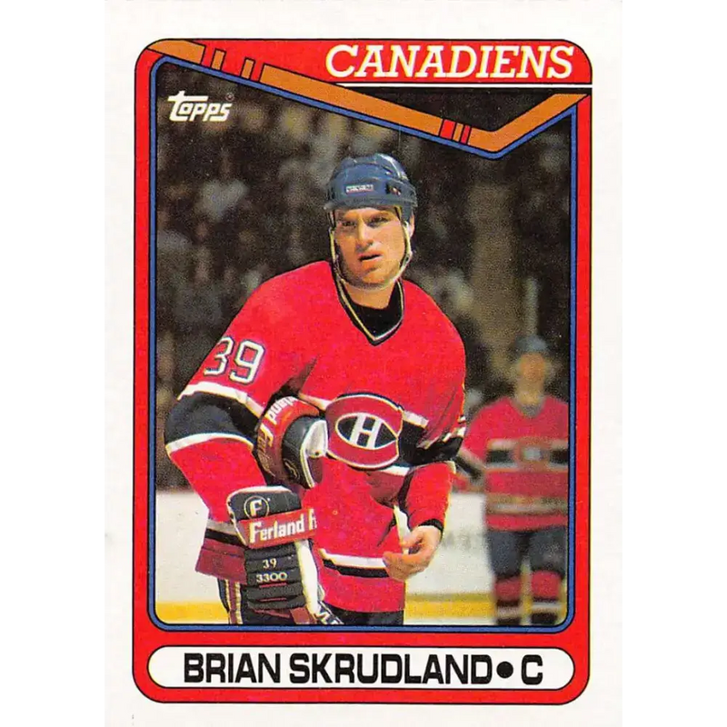 1990-91 Topps #270 Brian Skrudland NM-MT Montreal Canadiens Hockey Card - Hockey Card Single